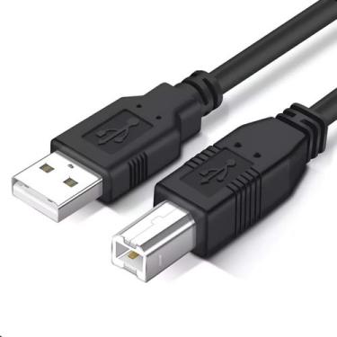 Imagem de Cabo Usb Para Impressora 2 Metros Universal Padrão 2.0 Com Filtro - X-