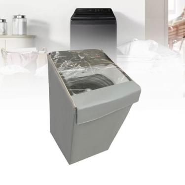 Imagem de Capa para lavadora smart samsung 14kg wa14cg transparente - Clean Capa