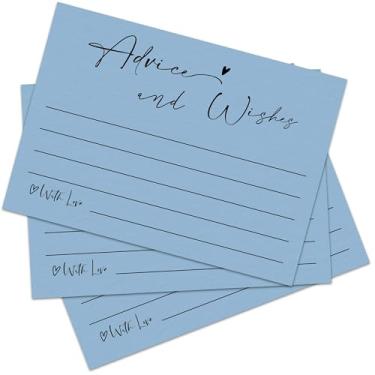 Imagem de 30 cartões de conselhos e desejos, cartões de conselhos de casamento minimalistas, cartão de conselhos de 10 x 15 cm, ideias para lista de presentes de casamento, cartões de conselhos para chá de