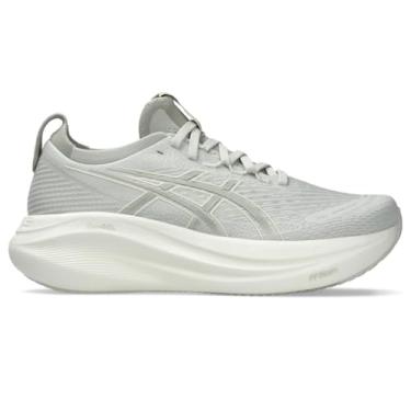 Imagem de Asics Tênis de corrida feminino Gel-Nimbus 27, Cinza lago/branco sálvia, 35