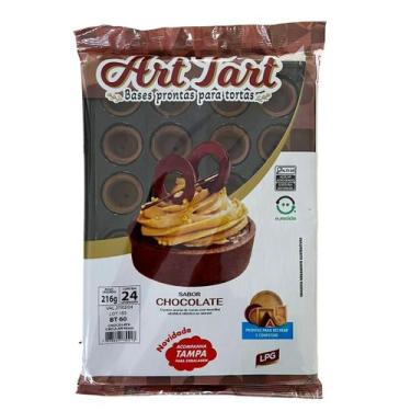 Imagem de Base de Torta, Tortinha Chocolate Redonda 4cm c/24 und.  - Art Tard 