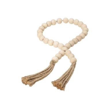 Imagem de Colar Decorativo Em Madeira Decoração Mesa Sala Adorno