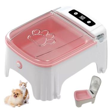 Imagem de Comedouro Automatico Pet Cao Gato Cachorro Raçao Petisco Sensor Movime