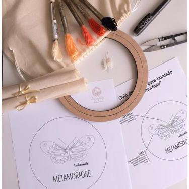 Imagem de Kit iniciante completo para Bordar Risco desenho e Tutorial - Bordados