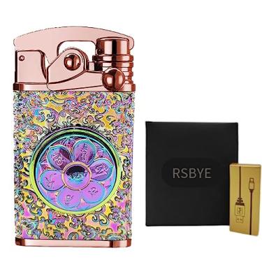 Imagem de RSBYE Isqueiro Elétrico Recarregável Usb, À Prova De Vento, Plasma, Arco Duplo, Personalizado, Sem Chama, Com Indicação Bateria Led, Para Velas, Acampamento Ao Ar Livre (Mágico)