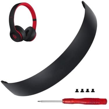 Imagem de Pumyog Faixa De Cabeça Sem Fio Solo 3, Igual À Original Reposição, 2 Peças Arco, Acessórios Compatíveis Com Fones Ouvido Beats By Dre 3/A1796 Com/Sem (B0518/B0534) (Defiant Preto-Vermelho)