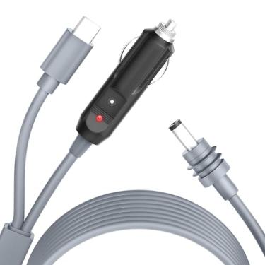 Imagem de Gunovy Cabo Starlink Mini 2 Em 1 Usb C/Acendedor De Cigarros Para Alimentação Dc Acessórios 10 Pés 100 W Cigarro/Tipo C 5,5 * 2,1 Mm À Prova D'Água 18Awg 3M