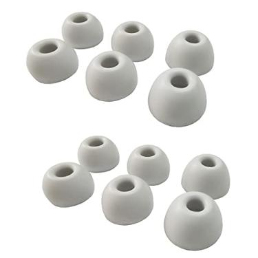 Imagem de Luckvan Pontas De Silicone Para Fones Ouvido Reposição Beats Studio Buds Buds+/Fit Pro/Solo, 6 Pares, Cinza Lms