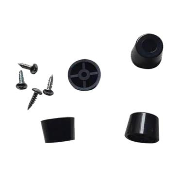 Imagem de HUAYUWA Almofadas de plástico para microondas, compatíveis com base de elevação de forno de micro-ondas Midea Suporte fixo de perna de plástico para pés de chão inferior à prova de umidade com