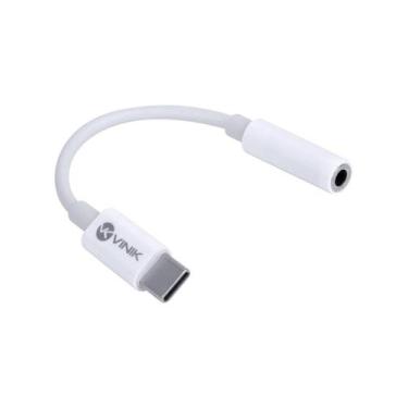 Imagem de Adaptador De Fone De Ouvido Celular P2 3.5mm Para Usb Tipo C 7.1 Audio