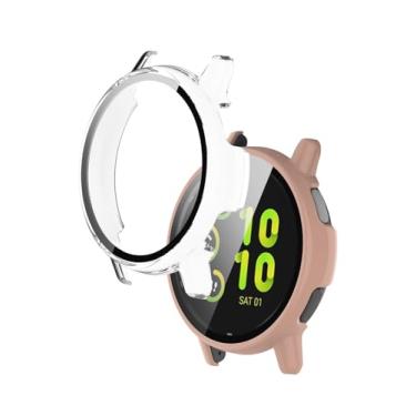 Imagem de Capa para Garmin Vivoactive® 6 Health and Fitness GPS Smartwatch, protetor de tela rígido WUNIAK PC, vidro temperado 9H ultrafino cobertura total amortecedor à prova de choque, (pacote com 2