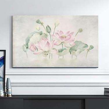 Imagem de Capa de TV interna para TV LCD LED capa contra poeira pano pintura impressão protetor de tela de TV pendurado e protetor à prova d'água de mesa decoração de casa - flor||65 polegadas