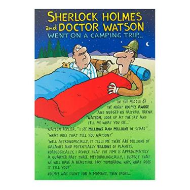 Imagem de Cartão de aniversário divertido – Cartão de aniversário para ele – com Sherlock Holmes e Dr. Watson