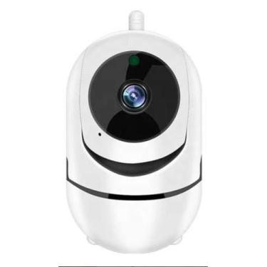 Imagem de Babá Eletrônica Wifi HD Branca com Modo Noturno - IP Câmera BABA