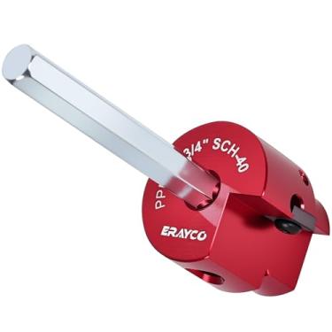 Imagem de ERAYCO Alargador de tubo de PVC de 1,9 cm, ferramenta alargadora de encaixe de tubo de plástico, encaixa em brocas padrão de 1,27 cm, protetor de encaixe de PVC para tubo ABS SCH40 PVC CPVC