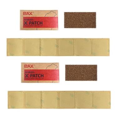 Imagem de PAX Kit de reparo transparente sem cola para pneus de bicicleta, kit de reparo de perfuração de tubo leve, adesivos autoadesivos transparentes para bicicletas de montanha, estrada e cidade