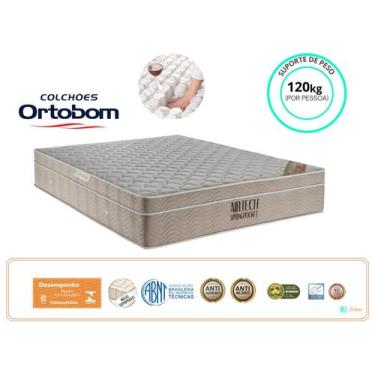 Imagem de Colchão Casal Viúva  Ortobom Airtech Molas Ensacadas 128x188x30, Viúva