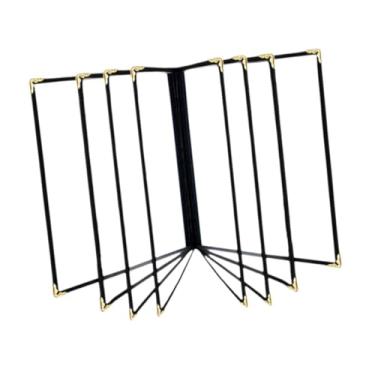 Imagem de oshhni Capa para Cardápio de Restaurante 9,6 x 12,6 polegadas Manga Transparente Elegante Livro de Cardápio Transparente Pasta para Cardápios para Café Hotel, 8 Páginas 16