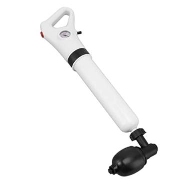 Imagem de Cryfokt Ferramenta de Dragagem Manual Máquina de Dragagem de Drenagem Pneumática do Atuador do Toalete Com Medidor Visual Acoplável para a Tubulação Banheiro, Design Portátil