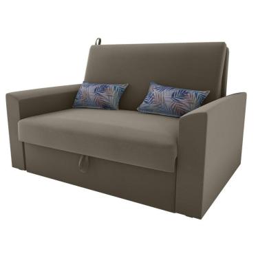 Imagem de Sofá Cama Casal Cristal Bege Flor Matrix Bege Floral