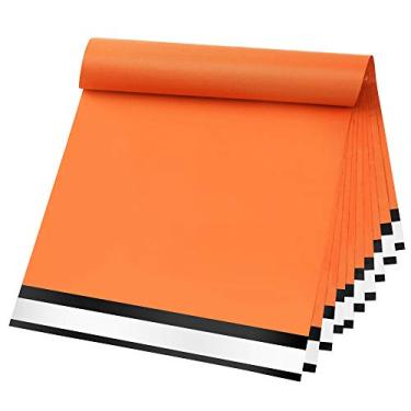 Imagem de Famagic Envelopes de poliéster 14,5 x 19 polegadas 100 peças de embalagem laranja sacos de envio envelopes autoselados à prova d'água e à prova de rasgos para pequenas empresas boutique de roupas