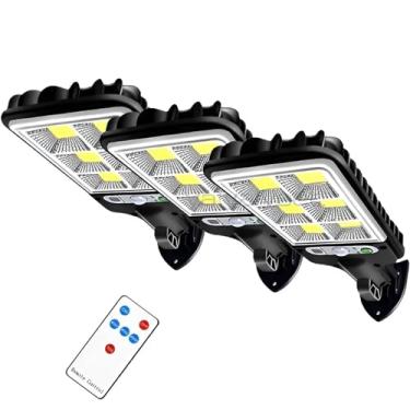 Imagem de Conjunto De 3 Luminárias Solares De Parede LED Para Exterior Com Sensor De Movimento, Iluminação Brilhante, Resistente À Água IP65, Para Jardim, Quintal, Caminho E Parede