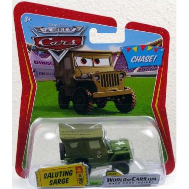 Imagem de Disney / Pixar CARS Movie 1:55 Die Cast Car Saluting Sarge Chase Piece!