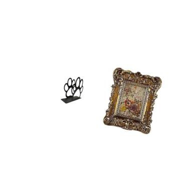 Imagem de Fenteer Organizador Floral Pata de Cachorro, Porta-Lenços E Porta-Retratos Estilo Antigo, Decorativo para Mesa, Parede Ou Casa, Café Ou Escritório - Presente