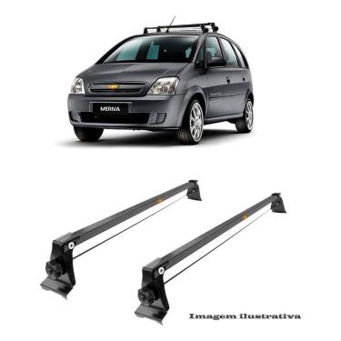 Imagem de Rack Teto Modelo Aço Gm Meriva 2003 A 2012 Preto Especifico