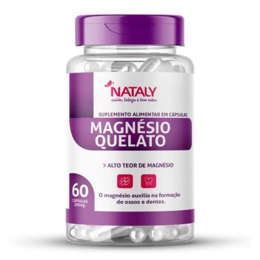 Imagem de Magnésio Quelato Premium 260mg/Porção 60 Caps 500mg Nataly-Unissex