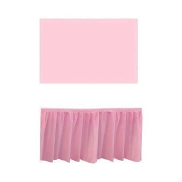 Imagem de Conjunto De Toalhas De Mesa Descartáveis Em Cor Sólida 2 Peças Cobertu