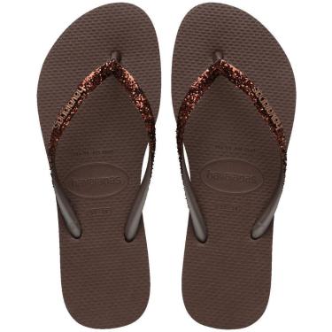 Imagem de Chinelo de Dedo Feminino Havaianas Tiras com Brilho Slim Glitter II-Unissex