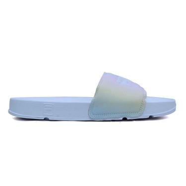 Imagem de Chinelo Slide Fila Drifter Basic Branco e Lilás Feminino FILA-Feminino