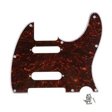 Imagem de ROZILO Red Tortoise 8 furos SS Guitar Tele Pickguard para guitarra elétrica EUA/México Fender Deluxe Nashville Telecaster