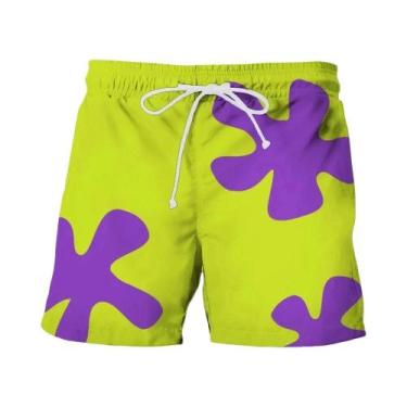 Imagem de Shorts De Praia Unissex De Secagem Rápida 3D Anime Patrick Star Hip Ho