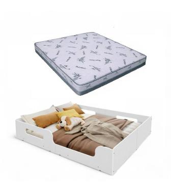 Imagem de Cama Casal Montessoriana Princesa + Colchão Casal D23 - Bamboo