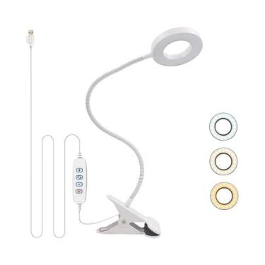 Imagem de Luz De Leitura USB Com 48 LEDs, 3 Modos De Cor, 10 Níveis De Brilho, D