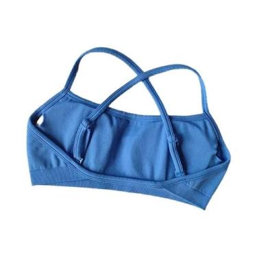 Imagem de Sutiãs De Yoga E Fitness Femininos Sem Costura Em Nylon, Tops Respiráv