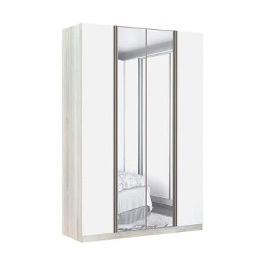 Imagem de Guarda-roupa 4 Portas 160 Cm Legno Crema Com Branco Mat