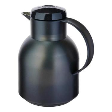 Imagem de Garrafa termica hermetica samba quick press preta emsa 1 litro