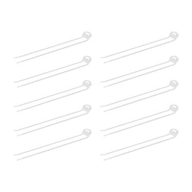 Imagem de Kit Suporte Para Vassouras Com 10 Peças Branco 30 Cm Branco