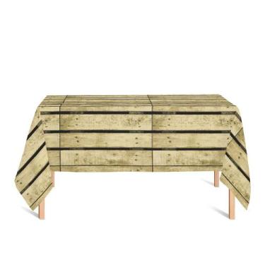 Imagem de Toalha de Mesa Retangular em Tecido Jacquard Estampado Pallet, 1,40 x 
