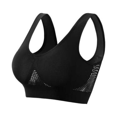 Imagem de Sutiã Esportivo Feminino Sem Costura, Sem Arame, Respirável, Tipo Crop