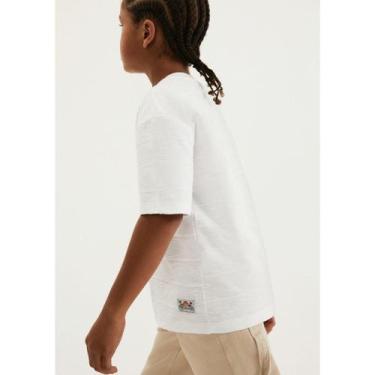 Imagem de Camiseta Infantil Hering Menino, Branco, 4A