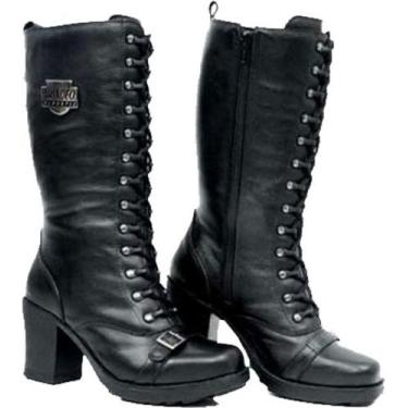 Imagem de Bota Mondeo Feminina Coturno 2626 Motociclista Rock Roqueiro, 35