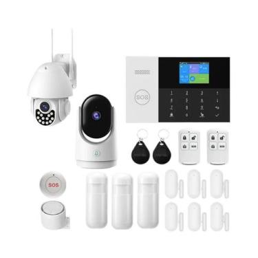 Imagem de Sistema De Alarme Inteligente WIFI GSM Tuya Smart Life APP Alexa Prote