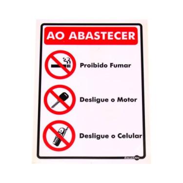 Imagem de Placa de Sinalização AO ABASTECER Ref PS496 ENCARTALE - Encart'Ale
