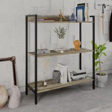 Imagem de Estante de Livros Industrial Aço 80CMX104CM 3 Prateleiras Active Yesca
