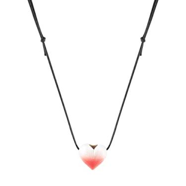 Imagem de Colar Difusor e Aromatizador Pessoal Degradê Rosé Modelo Coração - Vivencie a Aromaterapia Em Todods Os Lugares - Cerâmica.