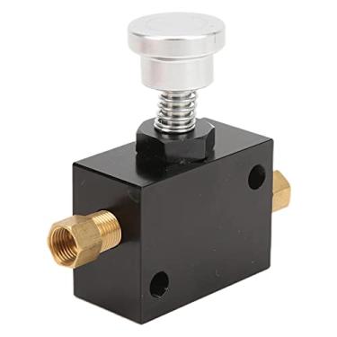 Imagem de Trava de linha de freio, linha de freio hidr¨¢ulica manual, suporte de press?o de trava de parque, liga de alum¨ªnio para tambor de disco de caminh?o de carro 1/8 NPT